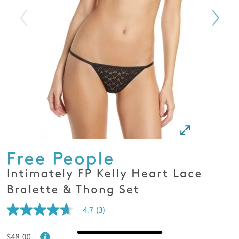 Free people hearts Kelly set Xs - Picture 2 of 4